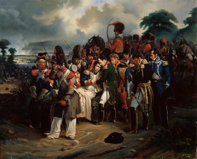 Napóleon búcsút int Jean Lannes marsallnak, 1858 alkotó: Dorian