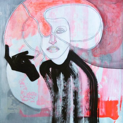 Absztrakt divatportré alkotó: Doris Schmitz