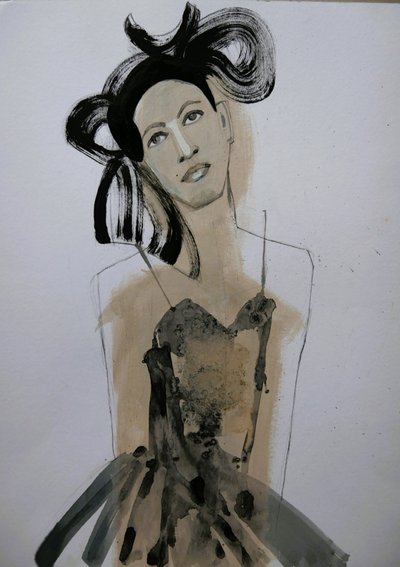 Elegáns divatportré alkotó: Doris Schmitz