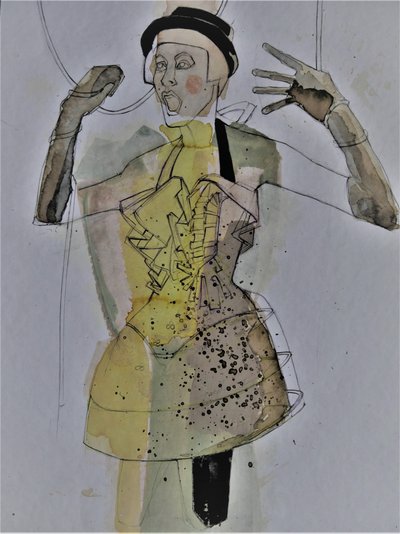 Kifejező divatfigura alkotó: Doris Schmitz