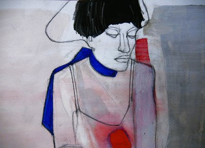 Elgondolkodó nő – Tükörkép alkotó: Doris Schmitz