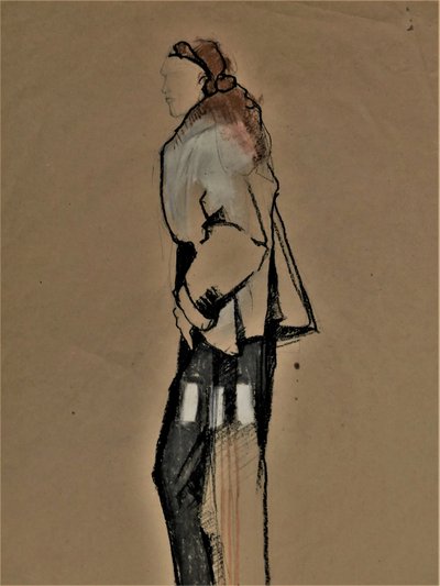 Álló nő vázlat alkotó: Doris Schmitz