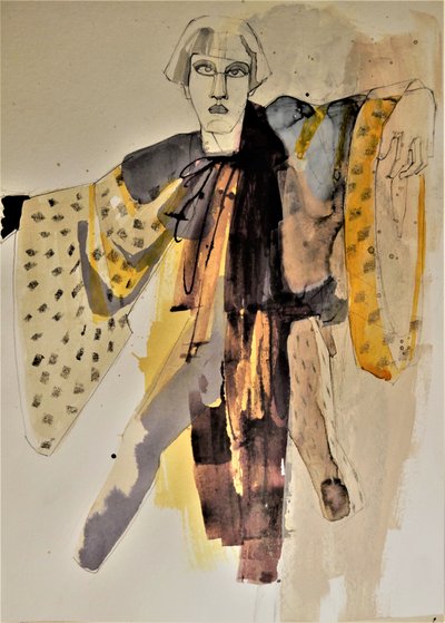 Stilizált divatportré alkotó: Doris Schmitz