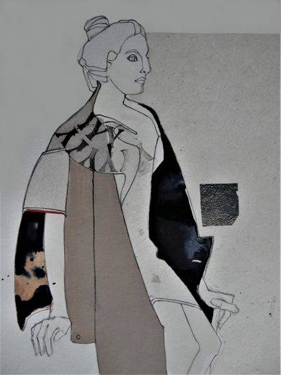 Stilizált női portré alkotó: Doris Schmitz