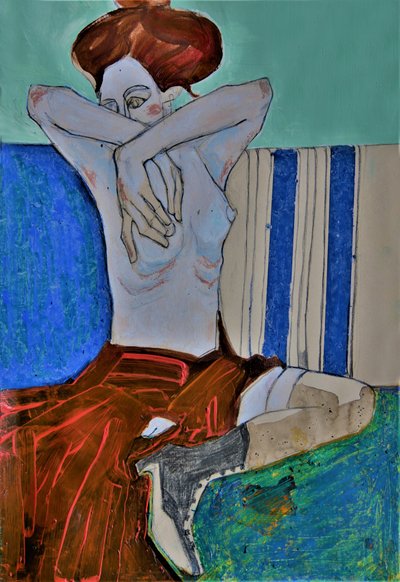 Tisztelgés Egon Schiele előtt alkotó: Doris Schmitz