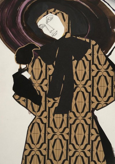 Nő madárral alkotó: Doris Schmitz