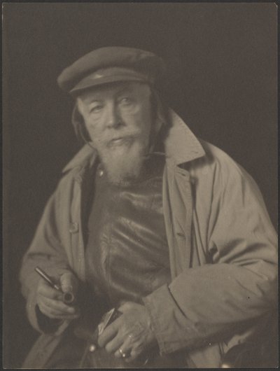 [Szakállas férfi sapkával és pipával (valószínűleg egy öreg tengeri kapitány)] alkotó: Doris Ulmann