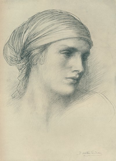 Tanulmány egy fejről, 1916 alkotó: Dorothea Landau