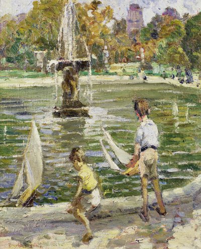 Vitorlás hajók a Hyde Parkban alkotó: Dorothea Sharp