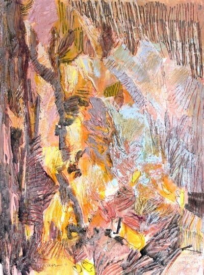 Élénk őszi erdő alkotó: Dorothy Fagan