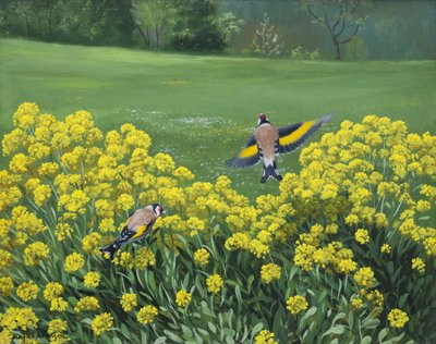 Aranypintyek, 2000 (olaj, tábla) alkotó: Douglas Anderson