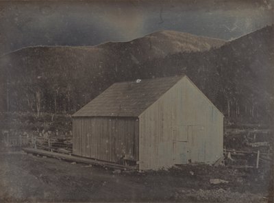 Kilátás egy pajta New Hampshire-ben alkotó: Dr. Samuel A. Bemis