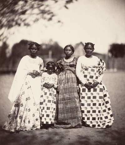 Betsimisaraka nők, Madagaszkár, 1863. alkotó: Désiré Charnay