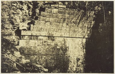 Cirkuszpalota Chichen-itzában, egy terem belseje, 1859. alkotó: Désiré Charnay