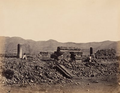 Második palota Mitlában, Mexikóban, 1860 februárjában. alkotó: Désiré Charnay