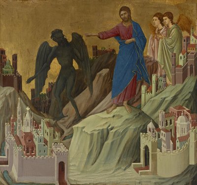 A hegyi kísértés alkotó: Duccio di Buoninsegna