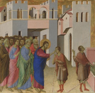 A vakon született ember gyógyulása, kb. 1308-1311 alkotó: Duccio di Buoninsegna