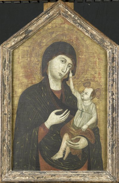 Mária gyermekével alkotó: Duccio di Buoninsigna (copy after)