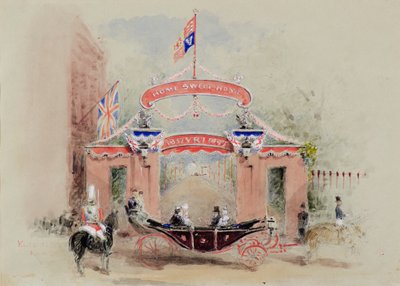 A Kensington-palota bejárata (akvarell) alkotó: Duchess of Argyll Princess Louise