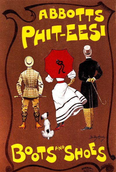 Abbotts Phit-Eesi csizmák és cipők, c1887-1922 alkotó: Dudley Hardy