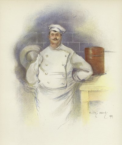 Főszakács a Savoy Hotelben alkotó: Dudley Hardy