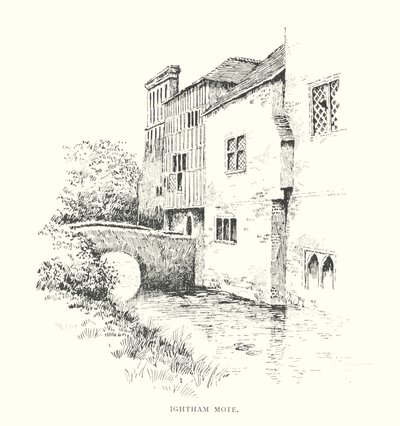 Ightham Mote (litográfia) alkotó: Duncan Moul