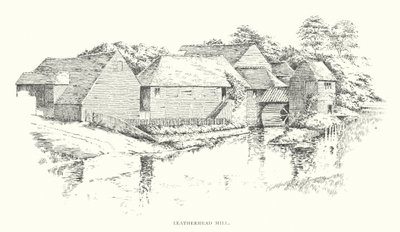 Leatherhead Mill (litográfia) alkotó: Duncan Moul