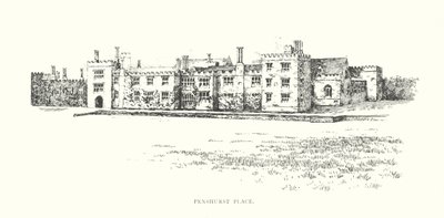 Penshurst Place (litográfia) alkotó: Duncan Moul