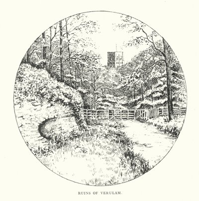 Verulam romjai (litográfia) alkotó: Duncan Moul