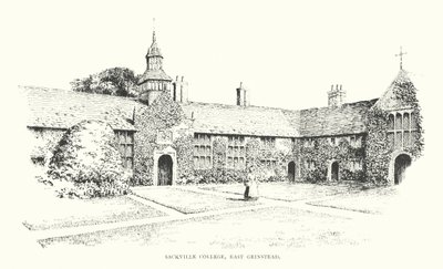 Sackville College, East Grinstead (litográfia) alkotó: Duncan Moul