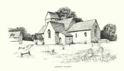 Sarratt templom (litográfia) alkotó: Duncan Moul
