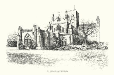 St Albans Cathedral (litográfia) alkotó: Duncan Moul