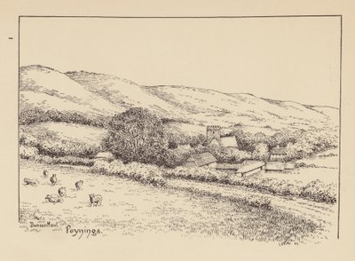 Sussex: Poynings (litográfia) alkotó: Duncan Moul
