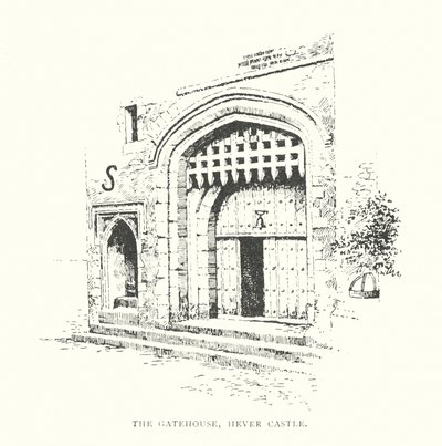 The Gatehouse, Hever Castle (litográfia) alkotó: Duncan Moul
