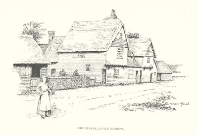 The Village, Little Dunmow (litográfia) alkotó: Duncan Moul