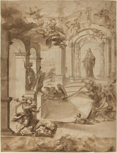 Allegória egy úriember tiszteletére alkotó: Dutch 17th Century