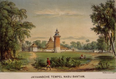 Banten mecset, Jáva, Indonézia alkotó: Dutch School