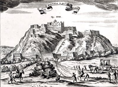 Bietala, Nagy Láma erődje, Lhassa Királyság, Athanasius Kircher (1602-80) Amszterdam, 1670 (metszet) 