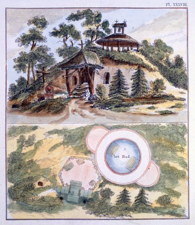 Kerti dekorációk, G. van Laar Magazine of Garden Gems-ből, 1802-ben alkotó: Dutch School