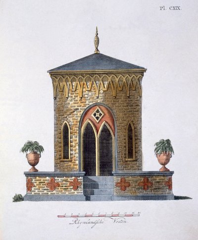 Kerti dekorációk, G. van Laar Magazine of Garden Gems-ből, 1802-ben alkotó: Dutch School