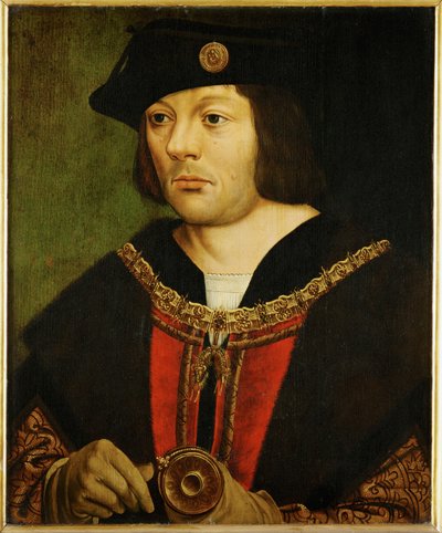 Guillaume III de Croy, Chievres ura, Philip le Beau befolyásos tanácsadója, Maximilian császár fia, Maximilian tanára ... alkotó: Dutch School