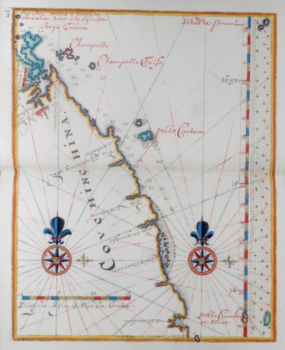 Cochin-Kína, Ázsia térképe. alkotó: Dutch School