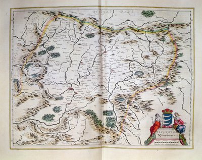 Erdély térképe, atlaszból, Amszterdam, 1657 alkotó: Dutch School