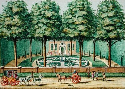 Meervliet, Hendrick de Leth és Matthias Brouerius Van Nidek "Het Zeganplant Kennemerlant" című művéből, kiadva 1700-1730 körül (színes metszet). alkotó: Dutch School