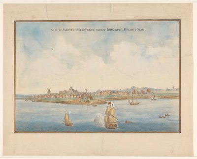 Új Amszterdam és Manhattan, 1660 körül alkotó: Dutch School