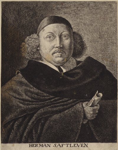 Ifjabb Herman Saftleven portréja alkotó: Dutch School