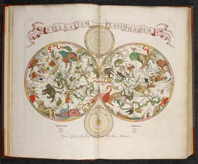 Stellatum Planisphaerium, egy síkgömb az állatöv jegyeivel alkotó: Dutch School