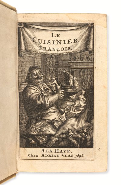 A Le Cuisinier françois címlapképe alkotó: Dutch School
