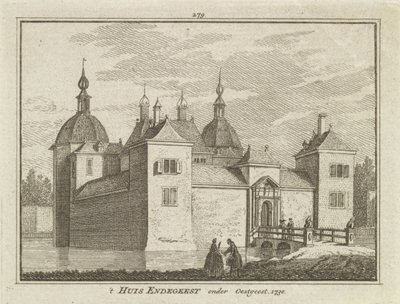 Kilátás az Endegeest kastélyra, Oegstgeest, Hollandia alkotó: Dutch School