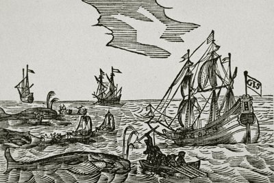 Bálnavadászhajók, Jacob Segersz van der Brugge „Journael” című művéből alkotó: Dutch School